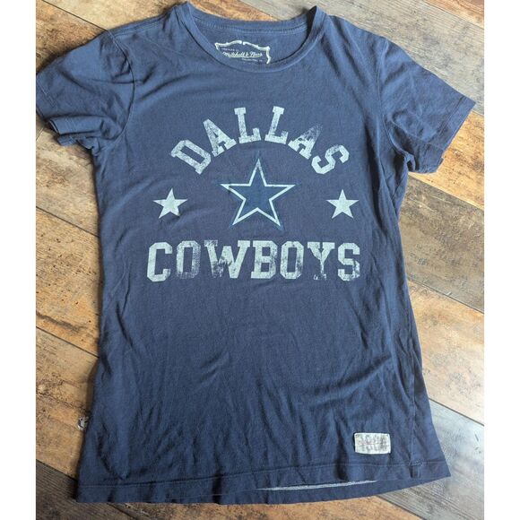 Mitchell & Ness Blue Dallas Cowboys Star Long Sleeve Tee - Picture 1 of 4